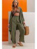 trendyol 2tlg. Outfit "Trend Alaçat Stili" in Khaki