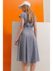 Trend Alacati Kleid "Trend Alaçat Stili" in Grau