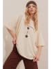 Trend Alacati Shirt "Trend Alaçat Stili" in Beige