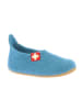 Living Kitzbühel Wollen pantoffels "Gipfelkreuz" blauw
