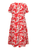 ONLY Carmakoma Jurk "Nova" rood/wit