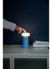 Remember LED-Tischleuchte "Victoria" in Hellblau - (H)17,5 x Ø 9,5 cm