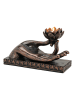 G. Wurm Świecznik "Buddha" w kolorze brązowym - 32 x 19 x 15 cm