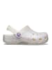 Crocs Chodaki "Classic Glitter" w kolorze kremowym ze wzorem