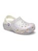 Crocs Chodaki "Classic Glitter" w kolorze kremowym ze wzorem