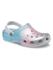 Crocs Crocs "Classic Glitter" in Grau/ Hellblau/ Rosa