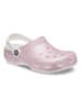 Crocs Chodaki "Classic Glitter" w kolorze jasnoróżowo-białym