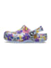 Crocs Chodaki "Classic Retro Floral" w kolorze błękitnym ze wzorem