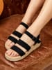 Bellucci Sleehaksandalen zwart