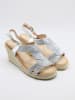 Belucci Sleehaksandalen zilverkleurig