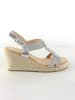 Belucci Sleehaksandalen zilverkleurig