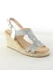 Bellucci Sleehaksandalen zilverkleurig