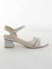 Belucci Haksandalen zilverkleurig