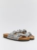 Belucci Slippers zilverkleurig
