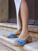 Bellucci Pantoletten in Blau