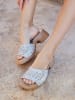 Bellucci Slippers zilverkleurig