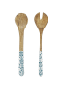 every ware Saladebestek lichtbruin/lichtblauw - (L)22,5 cm