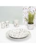 every ware 2-delige set: zout- & peperstrooier wit/meerkleurig - (H)8,5 x Ø 4 cm