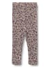 Wheat Woll-Leggings in Beige/ Lila