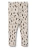 Wheat Woll-Leggings in Beige/ Dunkelblau