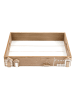 SiL Interiors Dienblad "Beach House" lichtbruin/wit - (L)30 x (B)40 x (H)7 cm
