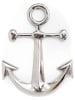 SiL Interiors Wanddecoratie "Anchor" zilverkleurig - (B)45,5 x (H)52,5 cm
