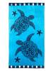 Le Comptoir de la Plage Strandtuch "Wakama - Bellia" in Türkis - (L)175 x (B)95 cm