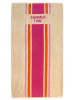 Le Comptoir de la Plage Strandtuch ''Summertime'' in Creme/ Pink - (L)170 x (B)90 cm