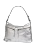 Burkely Leder-Schultertasche in Silber - (B)32 x (H)32 x (T)12 cm