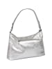 Burkely Leder-Schultertasche in Silber - (B)32 x (H)32 x (T)12 cm