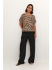 Kaffe Shirt in Camel/ Schwarz