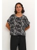 Kaffe Shirt in Schwarz/ Weiß