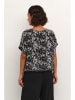 Kaffe Shirt in Schwarz/ Weiß