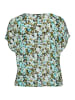 Kaffe Shirt in Türkis/ Grün/ Schwarz