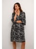 Kaffe Kleid in Schwarz/ Weiß