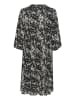 Kaffe Kleid in Schwarz/ Weiß