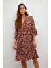 Kaffe Kleid in Rosa/ Grün/ Schwarz