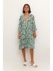 Kaffe Kleid in Türkis/ Grün/ Schwarz