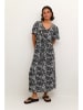 Kaffe Kleid in Schwarz/ Weiß