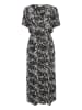 Kaffe Kleid in Schwarz/ Weiß