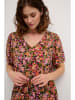 Kaffe Kleid in Rosa/ Schwarz/ Grün