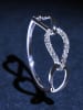 DIAMANTA Weißgold-Ring "Triple boucles" mit Diamanten