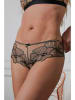 Just for Victoria 2tlg. Wäsche-Set "Moly" in Beige/ Schwarz