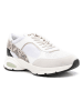 Geox Leder-Sneakers "Alhour" in Weiß/ Beige/ Schwarz