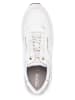 Geox Leder-Sneakers "Alhour" in Weiß/ Beige/ Schwarz