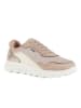 Geox Leder-Sneakers "Spherica" in Beige/ Weiß/ Gold