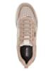 Geox Leren sneakers "Spherica" beige/wit/goudkleurig