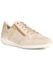 Geox Leder-Sneakers "Myria" in Beige/ Gold