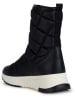 Geox Leder-Winterstiefel "Falena" in Schwarz/ Weiß