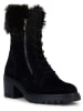 Geox Leder-Stiefeletten "Damiana" in Schwarz